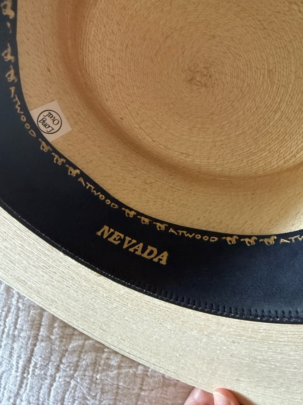 Atwood wide brim straw hat - Picture 6 of 9